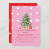 Christmas Tree Corporate Office Event Einladung (Vorne/Hinten)