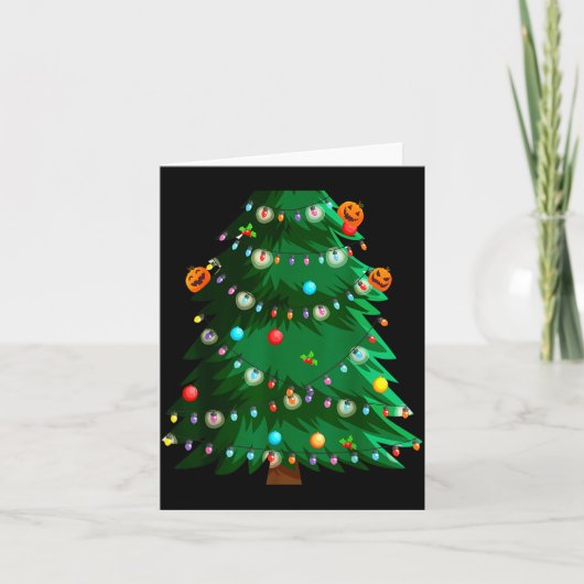 Christmas Tree Costume Idea For Adults & Chris Karte (Vorderseite)