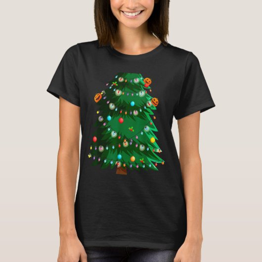 Christmas Tree Costume Idea For Adults & Chris T-Shirt (Vorderseite)