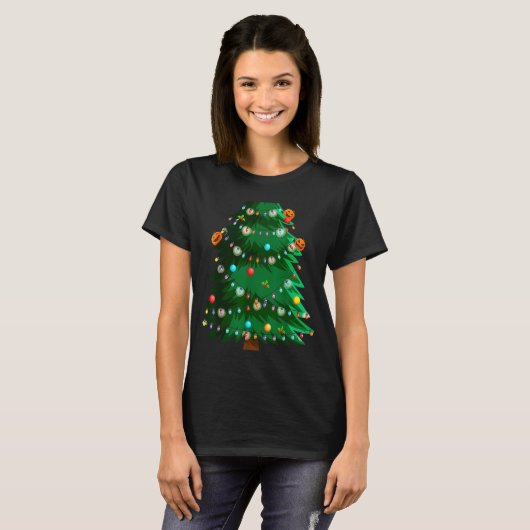 Christmas Tree Costume Idea For Adults & Chris T-Shirt (Vorne ganz)