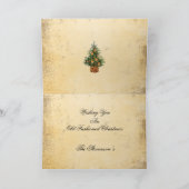 Christmas Tree Country Traditional Greeting Feiertagskarte (Innenseite)