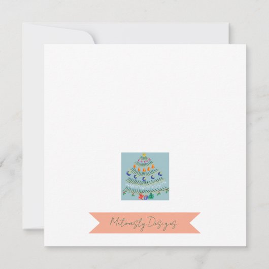 Christmas tree dankeskarte (Rückseite)