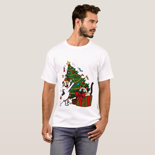 Christmas Tree Decorating T-Shirt (Vorne ganz)