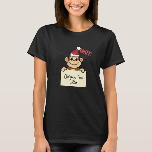 Christmas tree destroyer  Monkey T-Shirt (Vorderseite)