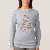 Christmas Tree Doodle Art Long Sleeve T - Shirt (Vorderseite)