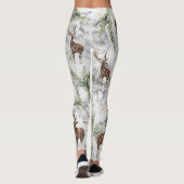 Christmas Tree Dot Art Leggings (Rückseite)