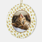 Christmas Tree Editable Pet Photo Decoration Keramik Ornament (Links)