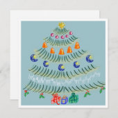 Christmas tree einladung (Vorne/Hinten)