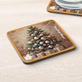 "Christmas Tree Elegance" Getränkeuntersetzer (Linke Seite)