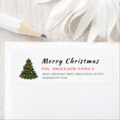 Christmas Tree Elegant Simple Return Address (Insitu)