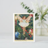 Christmas Tree Fairy Feiertagspostkarte (Stehend Vorderseite)