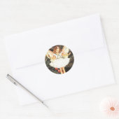 Christmas Tree Fairy Runder Aufkleber (Umschlag)