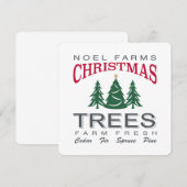 CHRISTMAS TREE FARM EINLADUNG (Vorne/Hinten)
