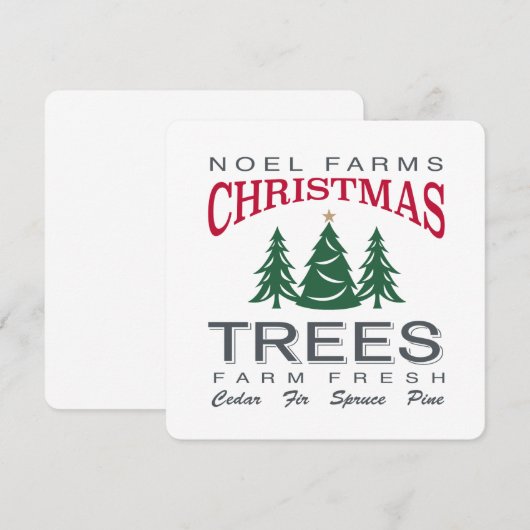 CHRISTMAS TREE FARM EINLADUNG (Vorne/Hinten)