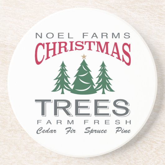 CHRISTMAS TREE FARM GETRÄNKEUNTERSETZER (Vorne)