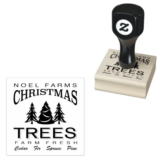 CHRISTMAS TREE FARM GUMMISTEMPEL (Stempel)