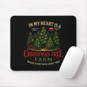 Christmas Tree Farm In My Heart Holiday Forest Gif Mousepad (Mit Mouse)