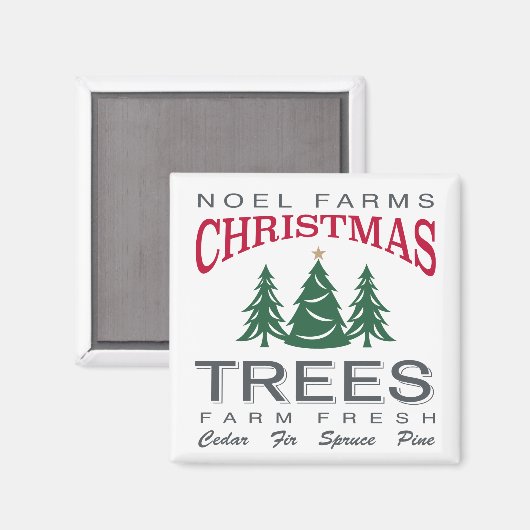 CHRISTMAS TREE FARM MAGNET (Vorderseite/Rückseite)