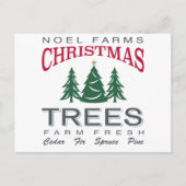 CHRISTMAS TREE FARM POSTKARTE (Vorderseite)
