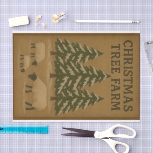 Christmas Tree Farm Seidenpapier (Handwerk)