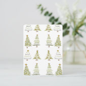 CHRISTMAS TREE FEIERTAGSKARTE (Stehend Vorderseite)