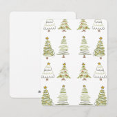 CHRISTMAS TREE FEIERTAGSKARTE (Vorne/Hinten)