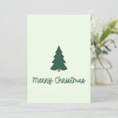 Christmas Tree Feiertagskarte (Stehend Vorderseite)