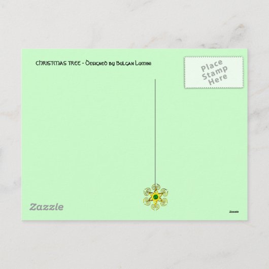 CHRISTMAS TREE FEIERTAGSPOSTKARTE (Rückseite)