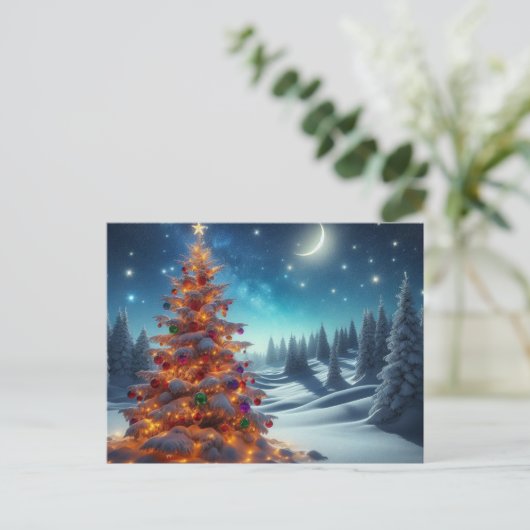 Christmas tree feiertagspostkarte (Stehend Vorderseite)