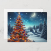 Christmas tree feiertagspostkarte (Vorne/Hinten)