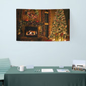 Christmas tree fireplace banner (Messeveranstaltung)