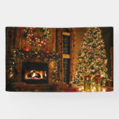 Christmas tree fireplace banner (Horizontal)