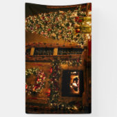 Christmas tree fireplace banner (Vertikal)