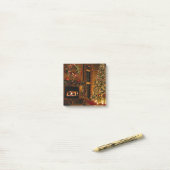 Christmas tree fireplace post-it klebezettel (Auf Schreibtisch)