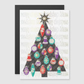 Christmas Tree Flat Magnet (Vorne/Hinten)