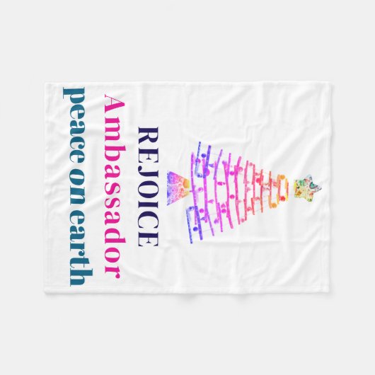 Christmas Tree Fleecedecke (Vorderseite (Horizontal))