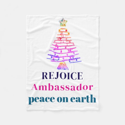 Christmas Tree Fleecedecke (Vorderseite)