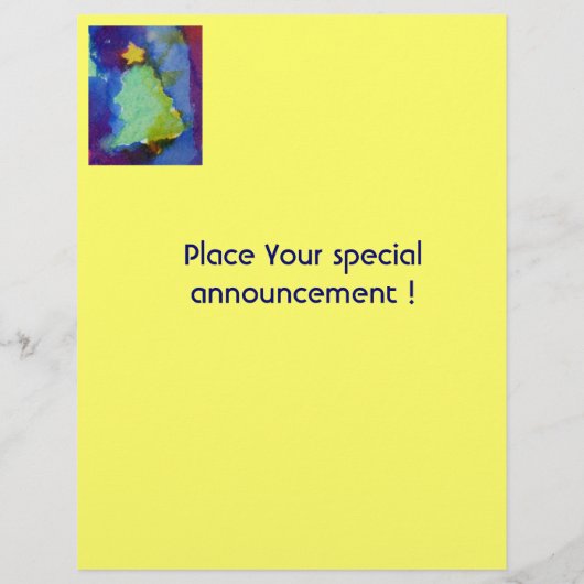 CHRISTMAS TREE FLYER (Hinten)