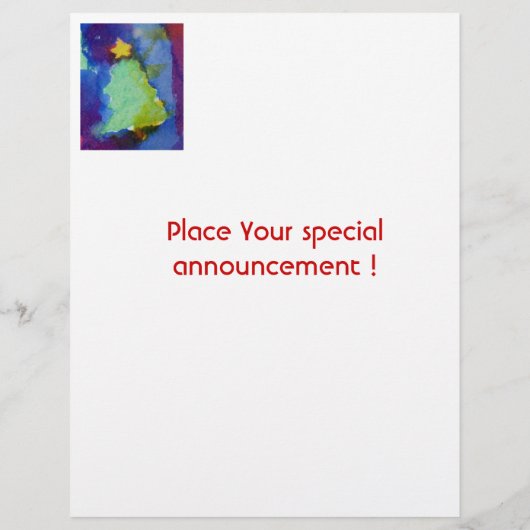 CHRISTMAS TREE FLYER (Hinten)