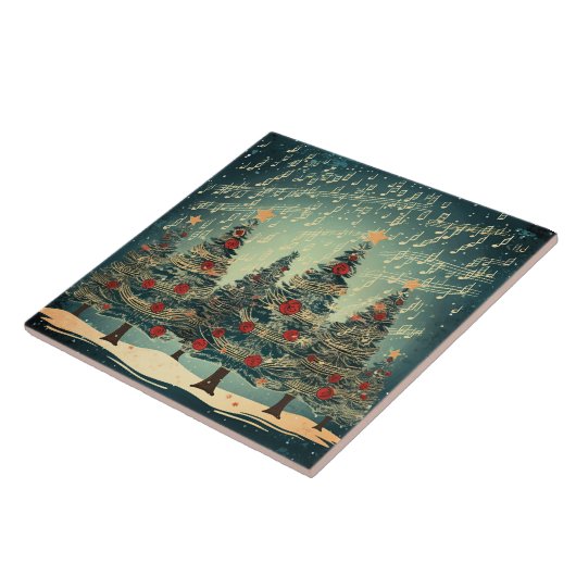 Christmas Tree Forest Celebration Fliese (Seite)