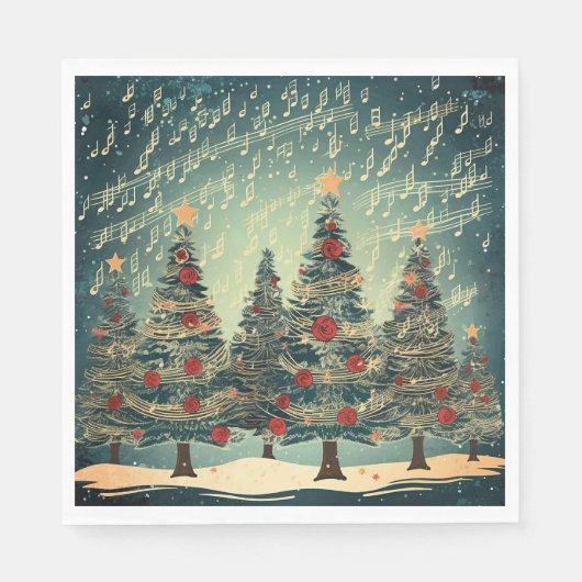 Christmas Tree Forest Celebration Serviette (Vorderseite)