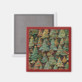 Christmas Tree Forest Whimsey Magnet (Vorderseite/Rückseite)