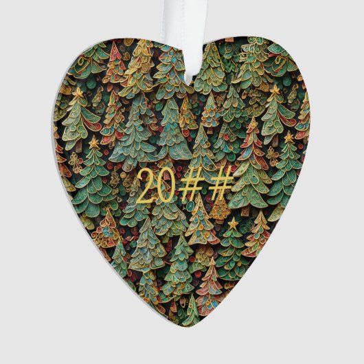 Christmas Tree Forest Whimsey Ornament (Vorderseite)