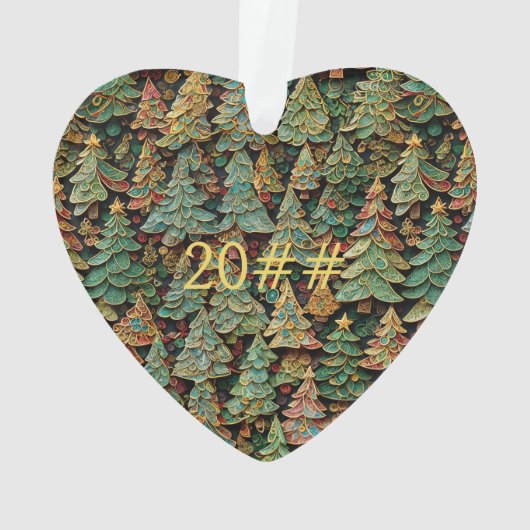 Christmas Tree Forest Whimsey Ornament (Rückseite)