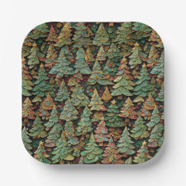 Christmas Tree Forest Whimsey Pappteller