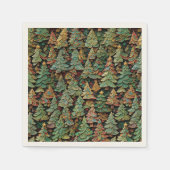 Christmas Tree Forest Whimsey Serviette (Vorderseite)
