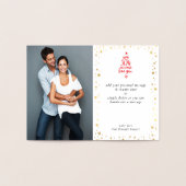 CHRISTMAS TREE Foto Moderne Typografie Folienkarte (Innenseite)