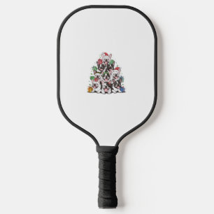 Christmas Tree French Bulldogs Frenchie French Bul Pickleball Schläger