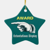 Christmas Tree Gag Gift Keramik Ornament (Hinten)