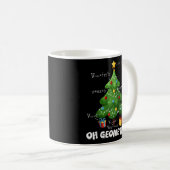 Christmas Tree Geometree Geometry Funny Math Teach Kaffeetasse (VorderseiteRechts)